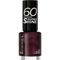 Rimmel 60 Seconds Super Shine Nail Polish 345 Black Cherries