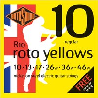 Rotosound R10 Roto Yellow Nickel Electric Guitar Strings 10-46