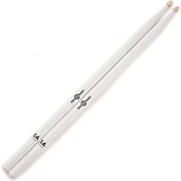 5A Wood Tip Hickory Drumsticks by Gear4music White