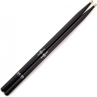 5A Wood Tip Hickory Drumsticks by Gear4music Black