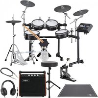 Yamaha DTX8K-M BF Electronic Drum Kit w/ Single Pedal Complete Bundle