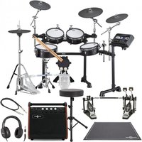 Yamaha DTX8K-M BF Electronic Drum Kit w/ Double Pedal Complete Bundle
