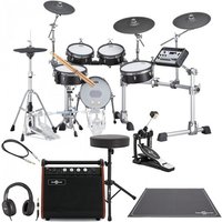 Yamaha DTX10K-M BF Electronic Drum Kit Single Pedal Complete Bundle