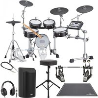 Yamaha DTX10K-M BF Electronic Drum Kit Double Pedal Complete Bundle