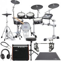 Yamaha DTX10K-X BF Electronic Drum Kit Double Pedal Complete Bundle