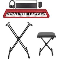 Casio CT-S1 Portable Keyboard Package Red