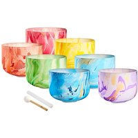Meinl Sonic Energy 7-piece Marble Crystal Singing Bowl Chakra Set