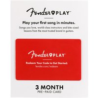 Fender Play 3 Month Subscription Prepaid Card