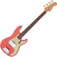 Fender Custom Shop Relic 63 Precision Bass Faded Fiesta Red #R132571