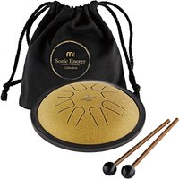 Meinl Sonic Energy 7" Small Steel Tongue Drum C Minor 8 Notes Gold