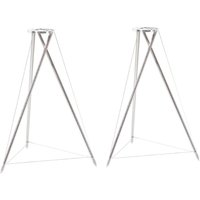 Q Acoustics Concept 300 Tripod Speaker Stands (Pair) Silver