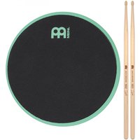 Meinl 6 Marshmallow Practice Pad & Zack Grooves Drumsticks Seafoam