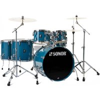 Sonor AQ1 22 6pc Drum Kit Caribbean Blue with Free 14 Floor Tom