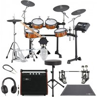 Yamaha DTX8K-M RW Electronic Drum Kit w/ Double Pedal Complete Bundle