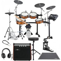 Yamaha DTX8K-X RW Electronic Drum Kit w/ Single Pedal Complete Bundle