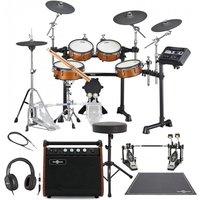 Yamaha DTX8K-X RW Electronic Drum Kit w/ Double Pedal Complete Bundle