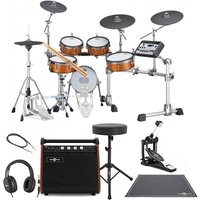 Yamaha DTX10K-M RW Electronic Drum Kit Single Pedal Complete Bundle