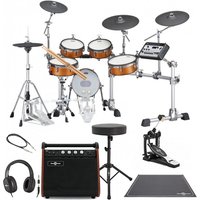 Yamaha DTX10K-X RW Electronic Drum Kit Single Pedal Complete Bundle