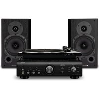 Denon DP-450 with PMA-600NE & Wharfedale 9.1 Hi-Fi Package Black