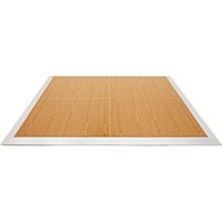 2m x 2m Portable Dance Floor by Gear4music Wood Finish