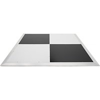 2m x 2m Portable Dance Floor by Gear4music Chequerboard Finish