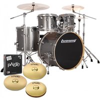 Ludwig Evolution 22 5pc Drum Kit w/Cymbals Platinum