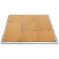 3m x 3m Portable Dance Floor by Gear4music Wood Finish