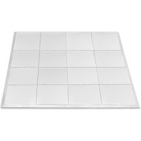 4m x 4m Portable Dance Floor by Gear4music White Finish