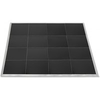 4m x 4m Portable Dance Floor by Gear4music Black Finish