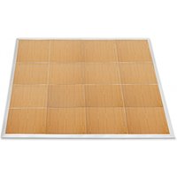 4m x 4m Portable Dance Floor by Gear4music Wood Finish