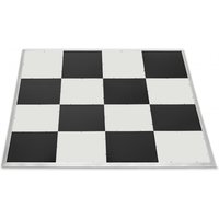 4m x 4m Portable Dance Floor by Gear4music Chequerboard Finish