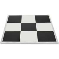3m x 3m Portable Dance Floor by Gear4music Chequerboard Finish