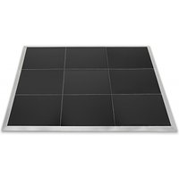 3m x 3m Portable Dance Floor by Gear4music Black Finish