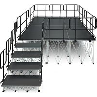 3m x 2m Portable Stage Kit by Gear4music 100cm