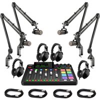 Rode RodeCaster Pro II Four-Person Podcasting Bundle