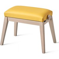 K&M 13942 Piano Bench White Ash and Yellow Vinyl