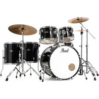 Pearl Roadshow 6pc Drum Kit w/Sabian Cymbals Jet Black