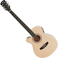 Single Cutaway Left Handed Electro Acoustic Guitar by Gear4music