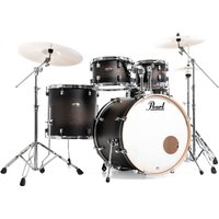 Pearl Decade Maple 22-Am.-Fusion-Drums mit Hardware Satin Black Burst