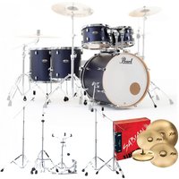 Pearl Decade Maple 6pc Pro Drum Kit w/Sabian XSRs Ultramarine Velvet