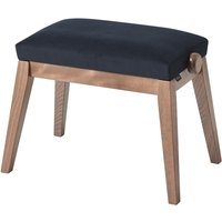 K&M 13945 Piano Bench Walnut and Black Velvet