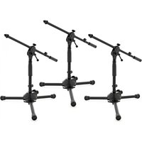 G4M Short Boom Microphone Stand 3 Pack