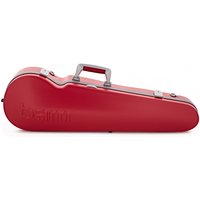BAM Graffiti Hightech Contoured Violin Case Raspberry Red & Silver