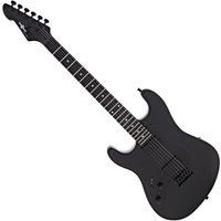 LA Select Modern Left Handed Guitar by Gear4music Blackout