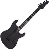 LA Select Modern Electric Guitar by Gear4music Blackout