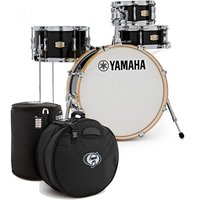 Yamaha Stage Custom Hip 20" 4pc Shell Pack Raven Black w/Bags