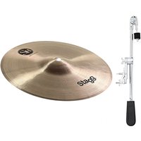 Stagg 12" SH Medium Splash & Gear4music Deluxe Weighted Cymbal Arm