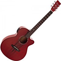 Tanglewood TA4CE Azure Super Folk Electro Acoustic Shimmering Red