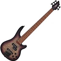 Chicago Select 5-String Bass Guitar by Gear4music Purple Burst