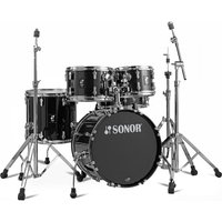 Sonor AQX 18" 5pc Junior Drum Kit w/Free Throne Black Midnight Spkl.